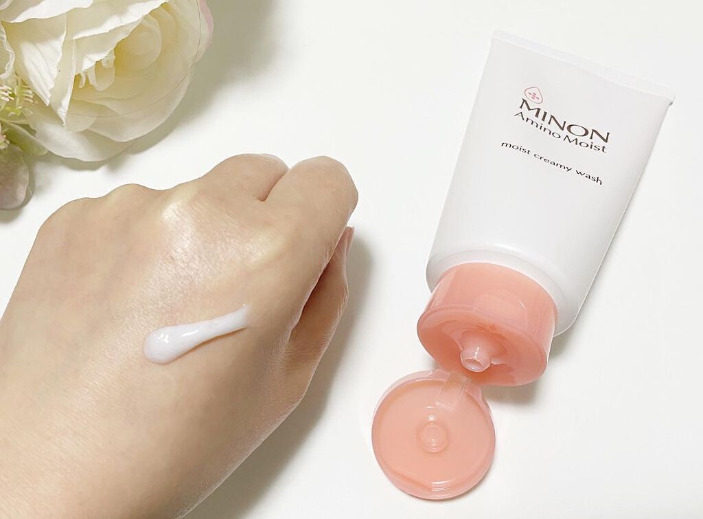 アミノモイスト モイストクリーミィ ウォッシュ/ミノン/洗顔フォームを使ったクチコミ(2枚目)