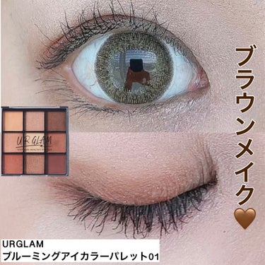 UR GLAM　BLOOMING EYE COLOR PALETTE/U R GLAM/パウダーアイシャドウを使ったクチコミ（1枚目）