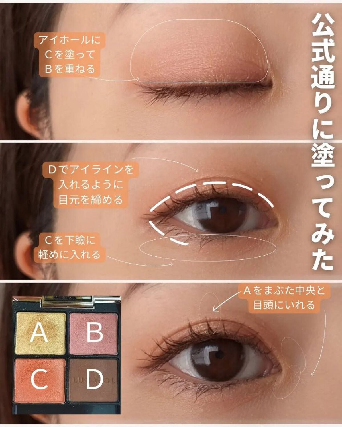 アイカラーレーション/LUNASOL/アイシャドウパレットを使ったクチコミ(3枚目)