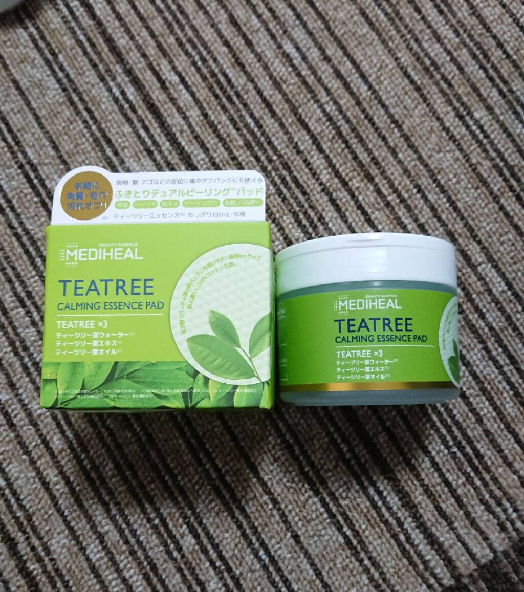 ティーツリーカーミングエッセンスパッド/MEDIHEAL/トナーパッドを使ったクチコミ(1枚目)