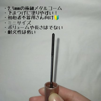メタルックマスカラ/キャンメイク/マスカラを使ったクチコミ(2枚目)
