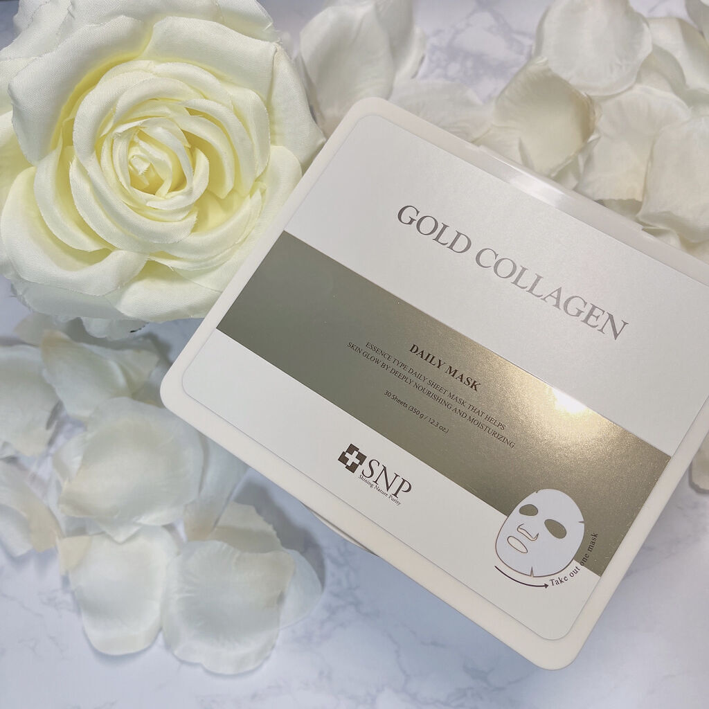 ゴールドコラーゲンデイリーマスク/SNP/シートマスク・パックを使ったクチコミ（2枚目）