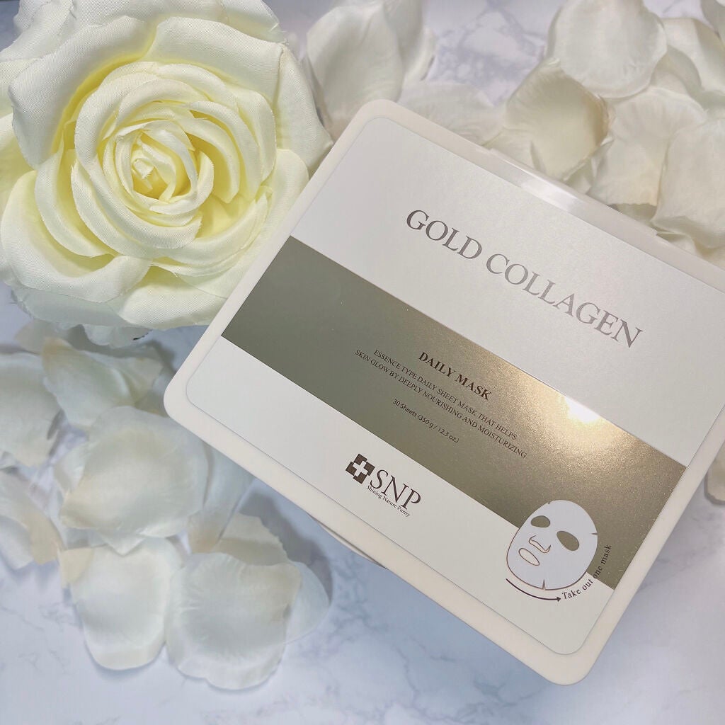 ゴールドコラーゲンデイリーマスク/SNP/シートマスク・パックを使ったクチコミ(2枚目)
