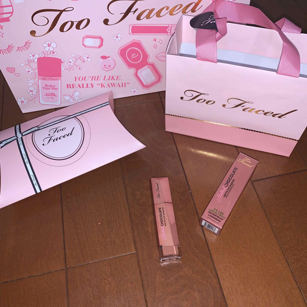 メルテッド チョコレート マット アイシャドウ アマレット/Too Faced/リキッドアイシャドウを使ったクチコミ（1枚目）
