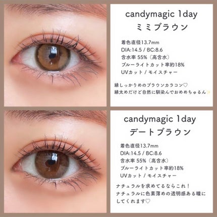 candymagic1day(キャンディーマジックワンデー)/candy magic/ワンデー(1DAY)カラコンを使ったクチコミ(2枚目)