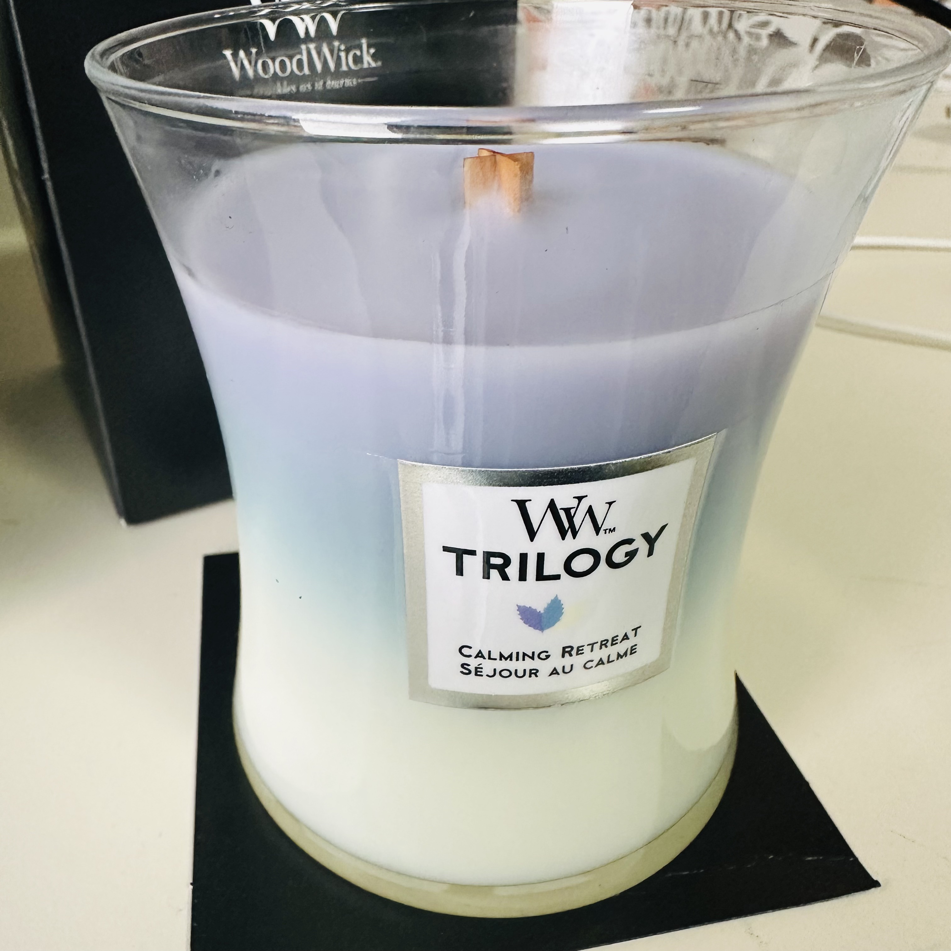 アロマキャンドル ウッドウィック WoodWick トリロジー ジャーM/WoodWick/アロマキャンドルを使ったクチコミ（3枚目）