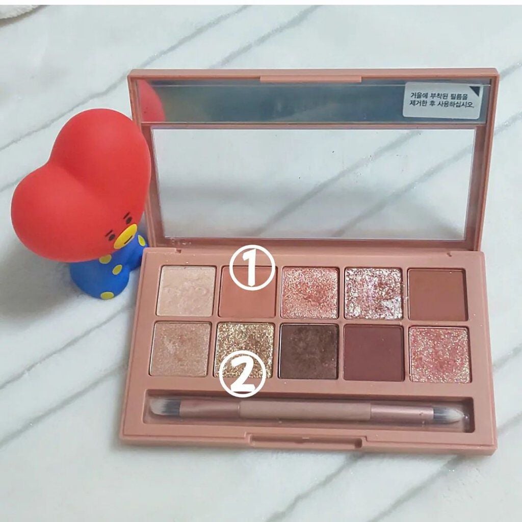 きつね on LIPS 「今日のメイク🐥シンプルなメイク?☺️CLIOのラメを使いたかっ..」(2枚目)