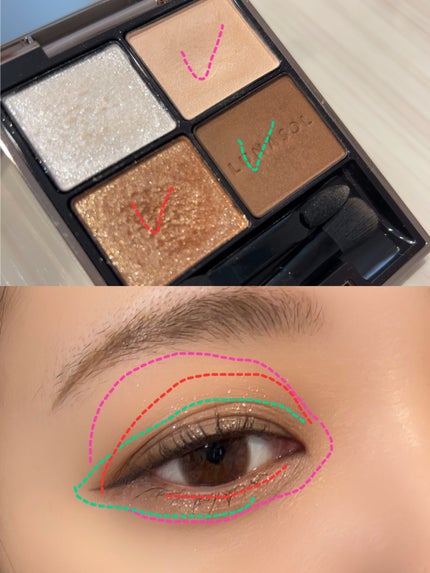 アイカラーレーション/LUNASOL/アイシャドウパレットを使ったクチコミ(4枚目)