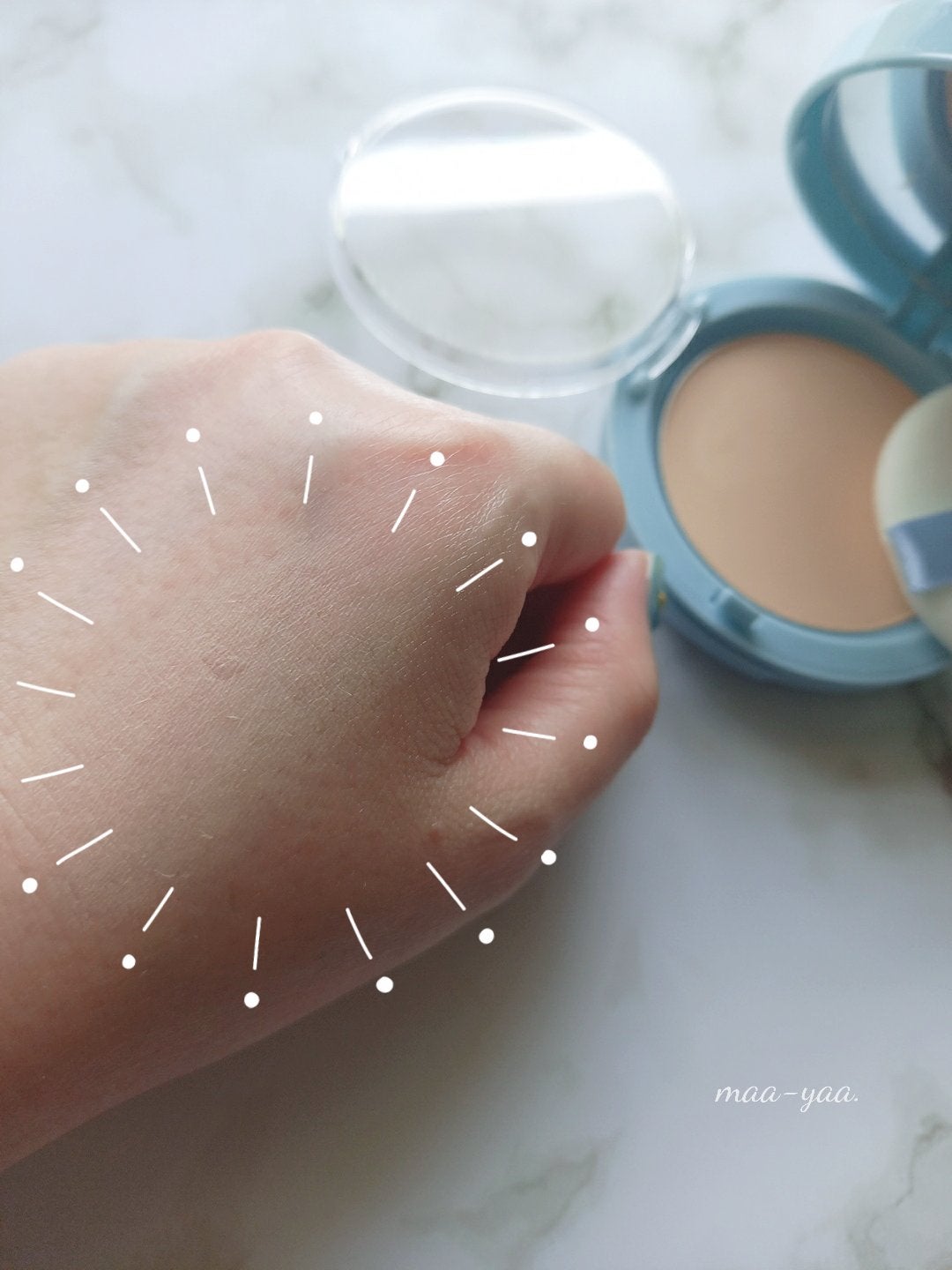 スムースフィットファンデーション/mileda/パウダーファンデーションを使ったクチコミ(2枚目)