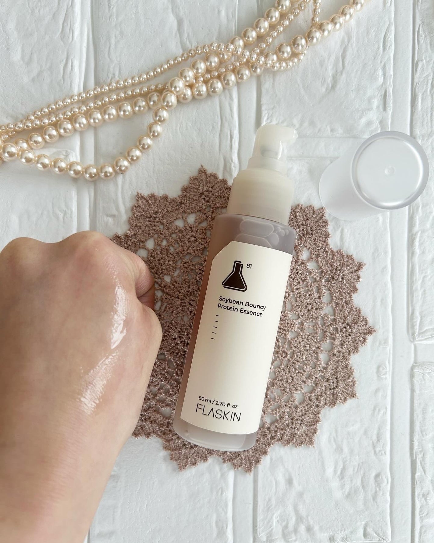 粘る発酵豆タンパク質美容液/FLASKIN/美容液を使ったクチコミ(3枚目)