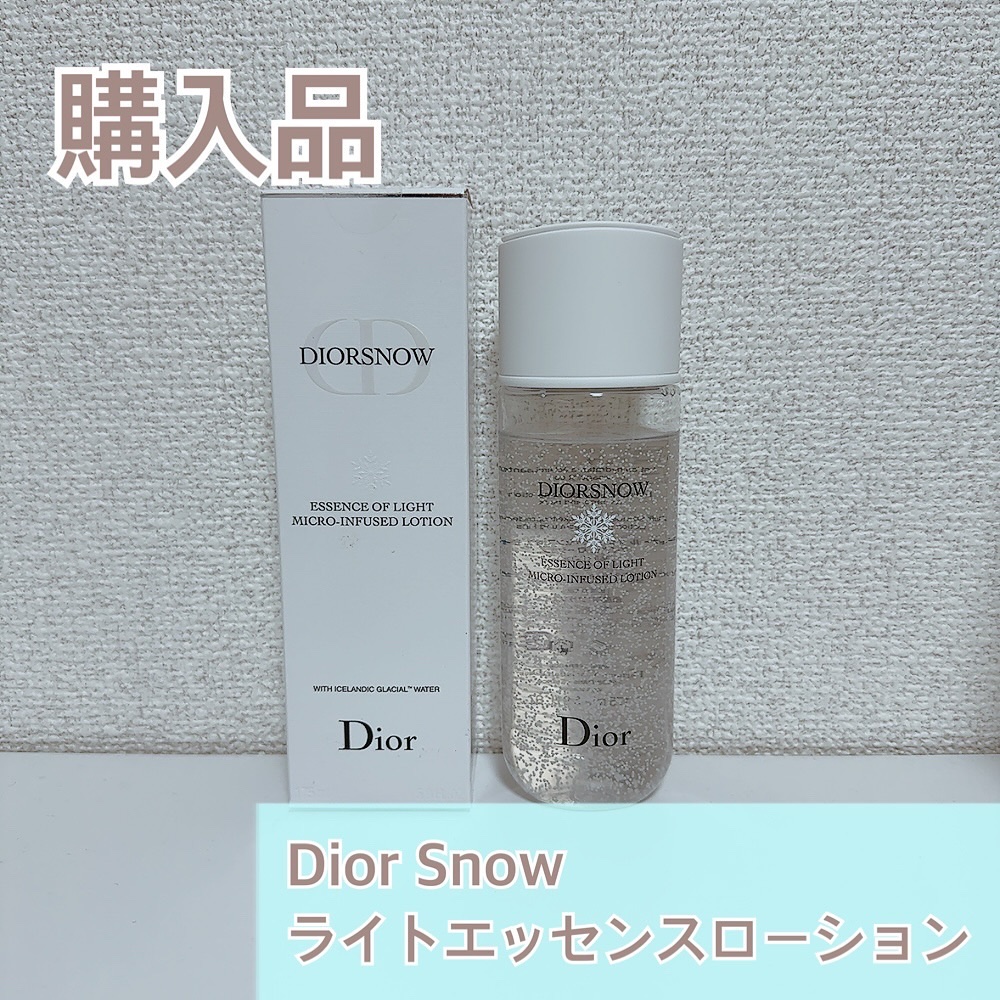 Dior スノー ライト エッセンス ローション (薬用化粧水) (医薬部外品)のクチコミ「☁️Dior Snow☁️
ライト エッセンス ローション
¥7,700(税込)

ディオール.....」（1枚目）