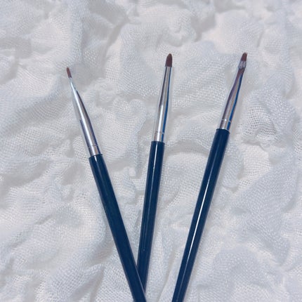 ネイビーブルーディテールブラシ 3本セット/SIXPLUS/メイクブラシを使ったクチコミ(1枚目)