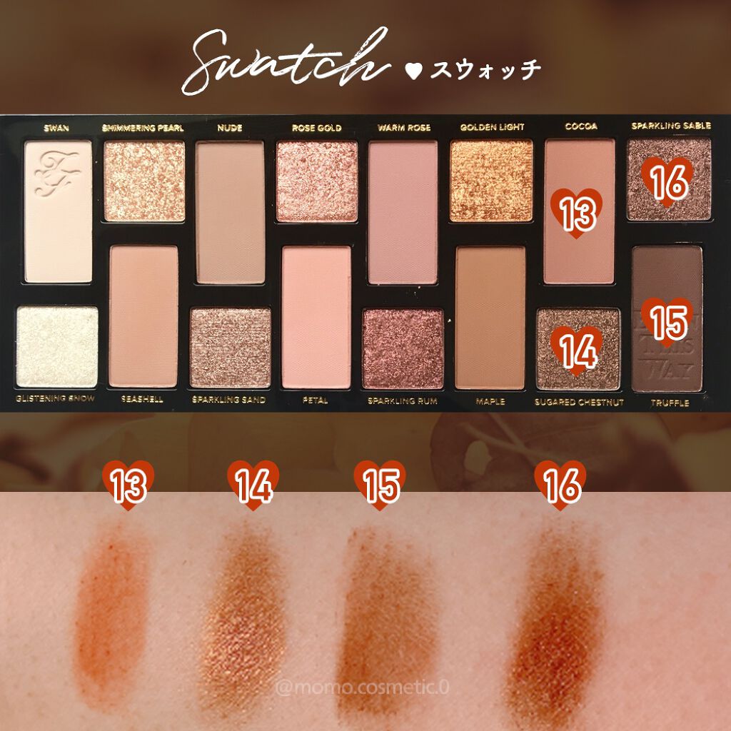 ボーン ディス ウェイ ザ ナチュラル ヌード アイシャドウ パレット/Too Faced/アイシャドウパレットを使ったクチコミ(4枚目)