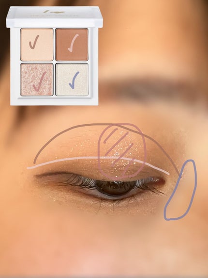 THE アイパレR/b idol/アイシャドウパレットを使ったクチコミ(5枚目)