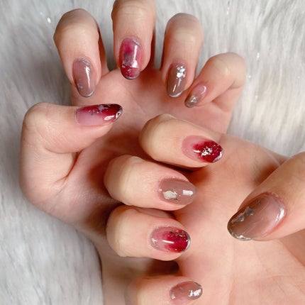 ネイルホイル/セリア/ネイルシールを使ったクチコミ(2枚目)