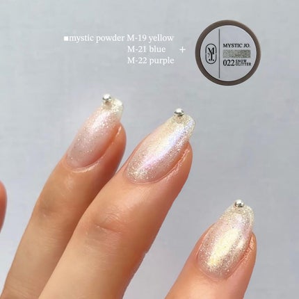 sato 🕊 self nail🫧🤍 on LIPS 「𝐚𝐮𝐫𝐨𝐫𝐚×𝐠𝐥𝐢𝐭𝐭𝐞𝐫...ミスジョアイテムを使ってキラ..」(2枚目)