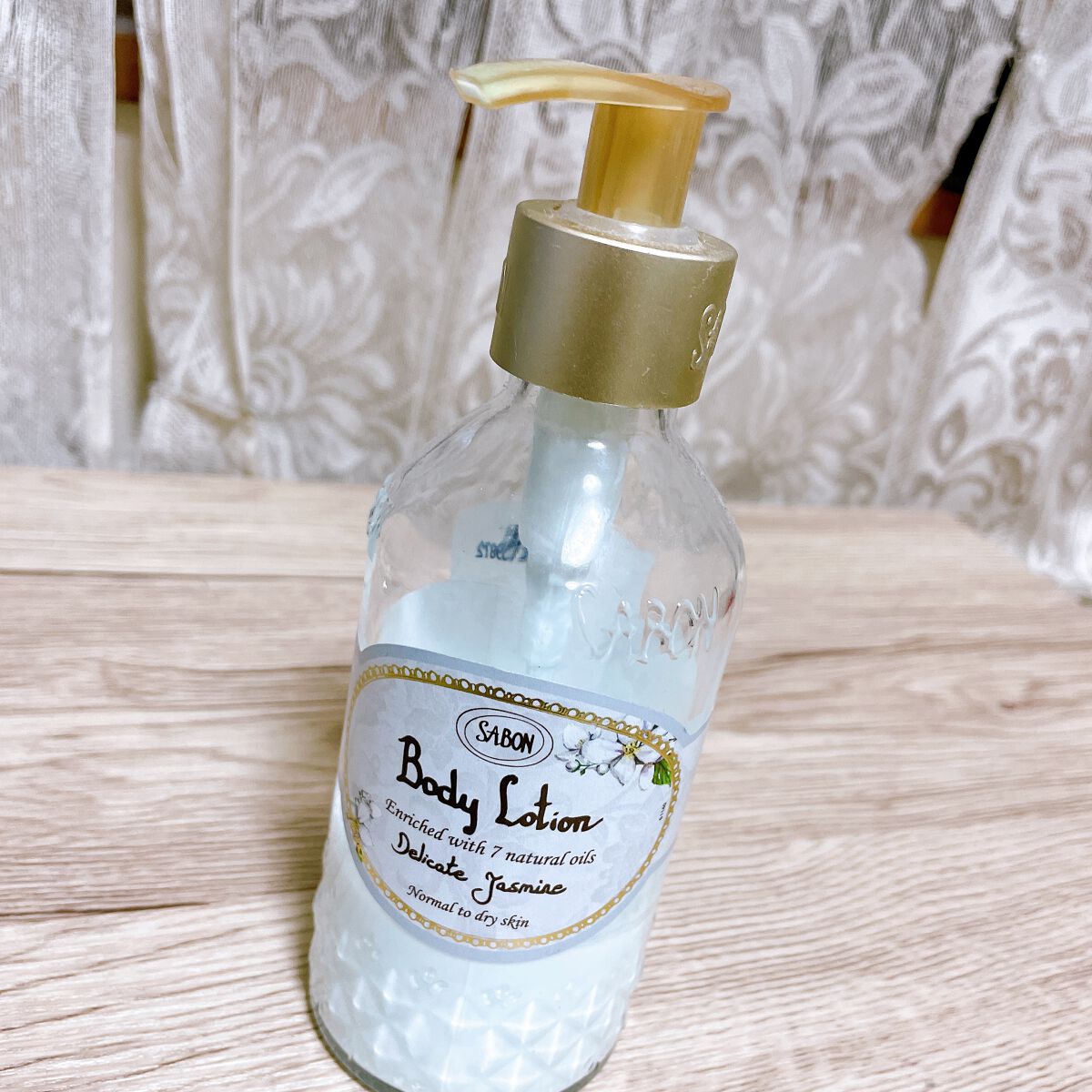 ボディローション デリケート・ジャスミン（ボトル）/SABON/ボディローションを使ったクチコミ（1枚目）