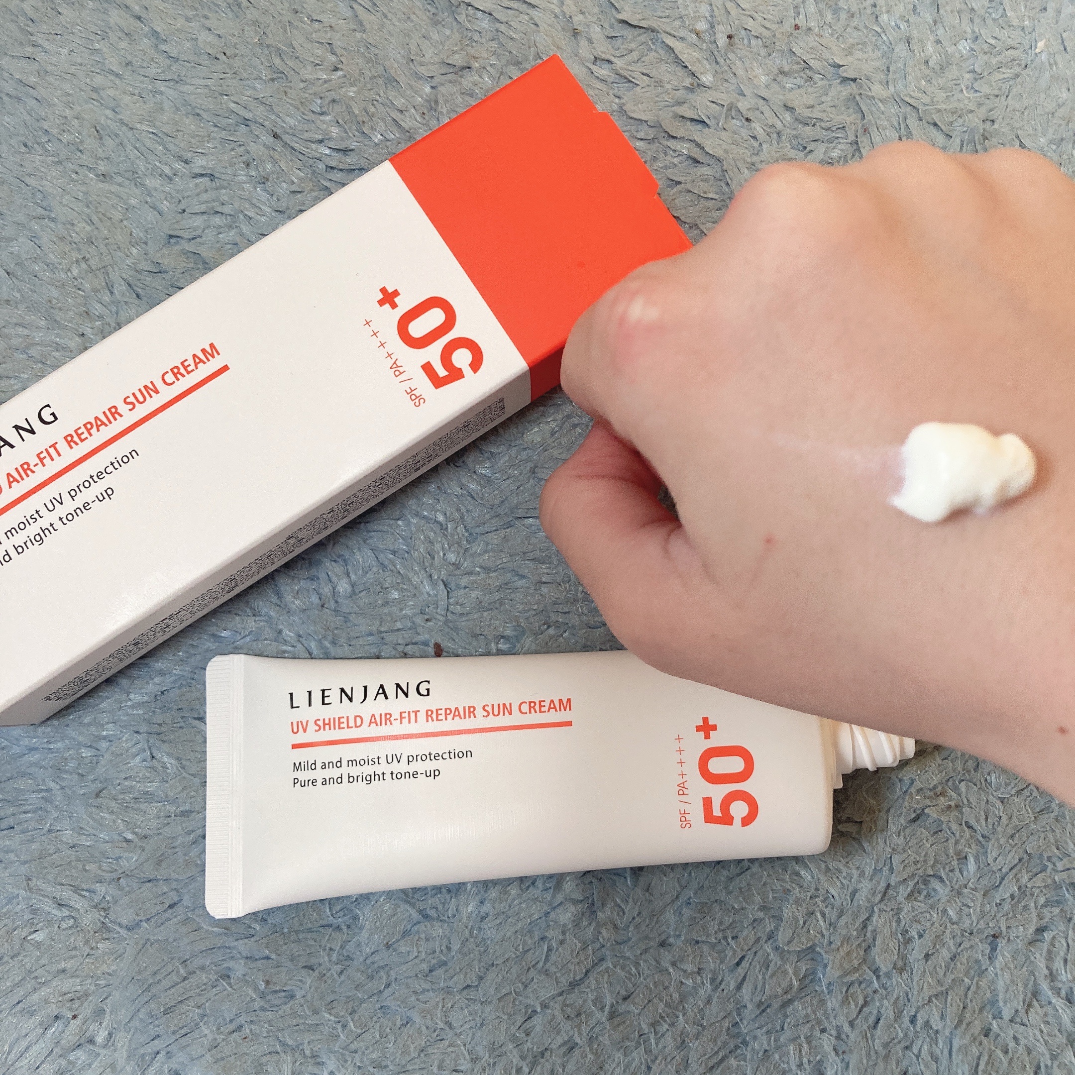 UVシールド エアフィット リペア サンクリーム/リエンジャン/日焼け止めクリームを使ったクチコミ（1枚目）
