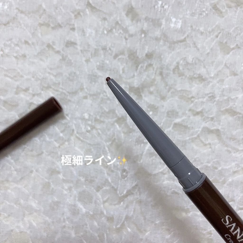  クリーミーアイペンシルEX 01ダークブラウン/サナ ニューボーン/ペンシルアイライナーを使ったクチコミ（2枚目）