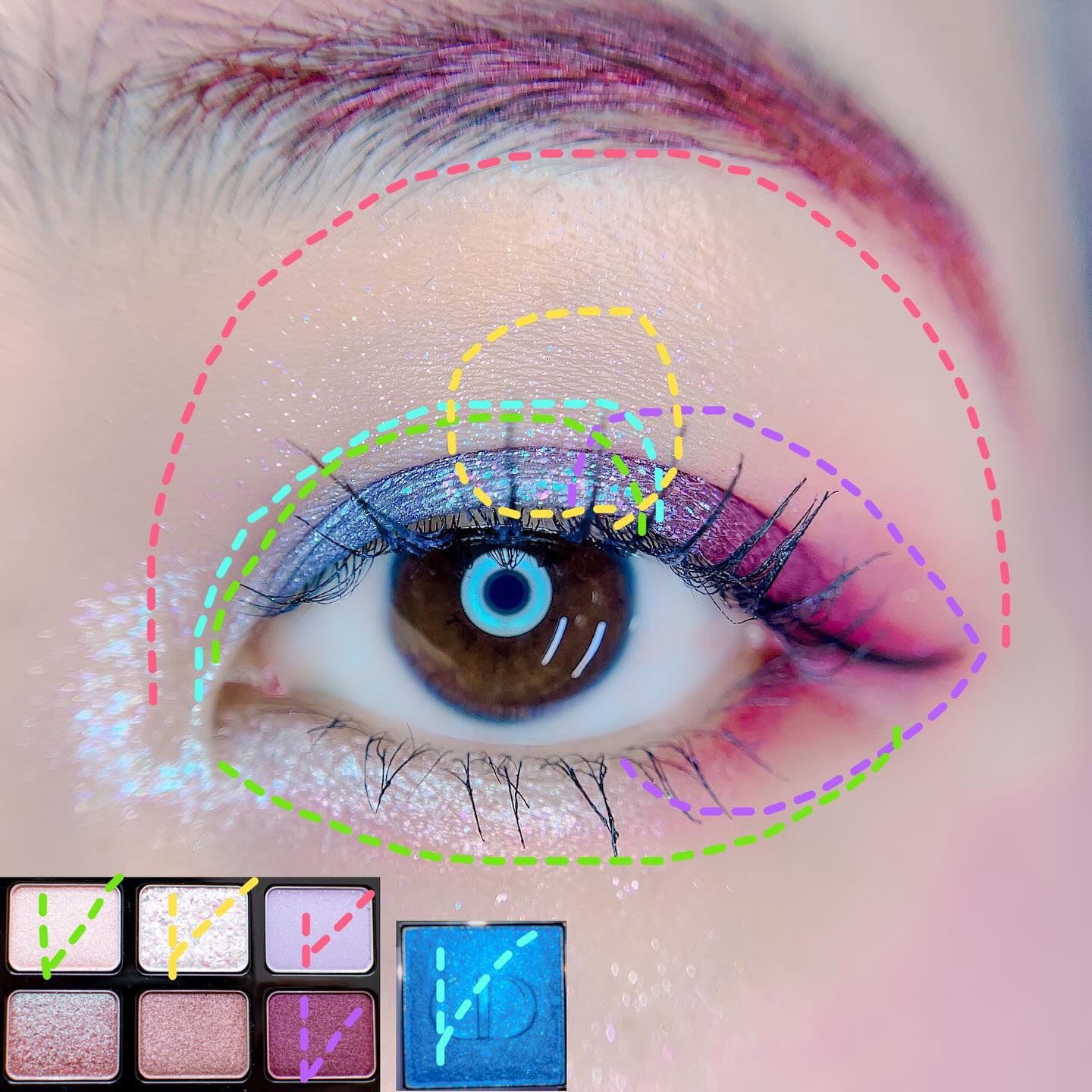 ディオールショウ モノ クルール 162 ブルー バヤデール/Dior/アイシャドウを使ったクチコミ（2枚目）