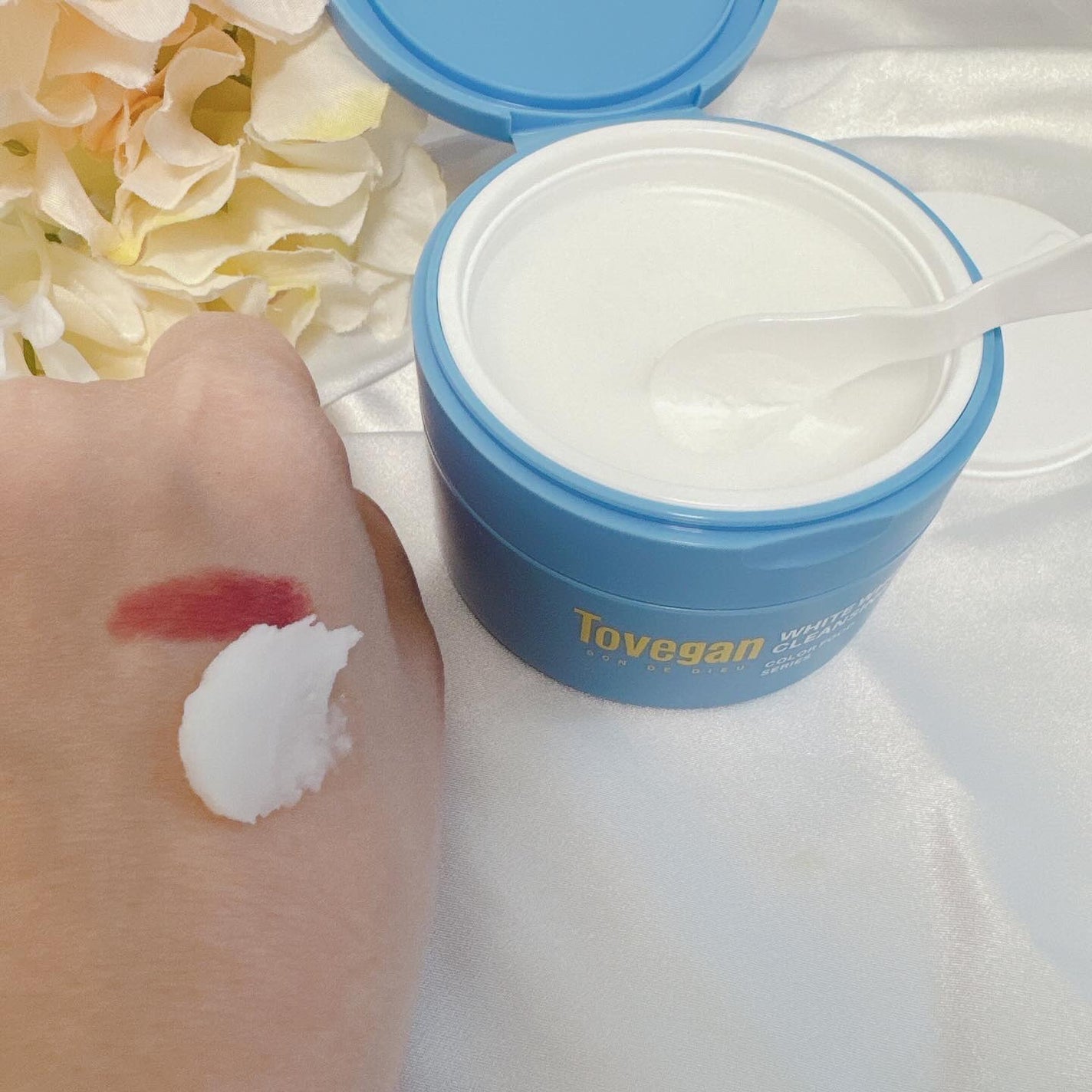 カラーフードシリーズホワイトホールサムクレンジングバーム/Tovegan/クレンジングバームを使ったクチコミ(4枚目)