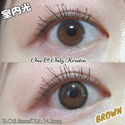 One & Only Kristin/Hapa kristin/カラーコンタクトレンズを使ったクチコミ(4枚目)