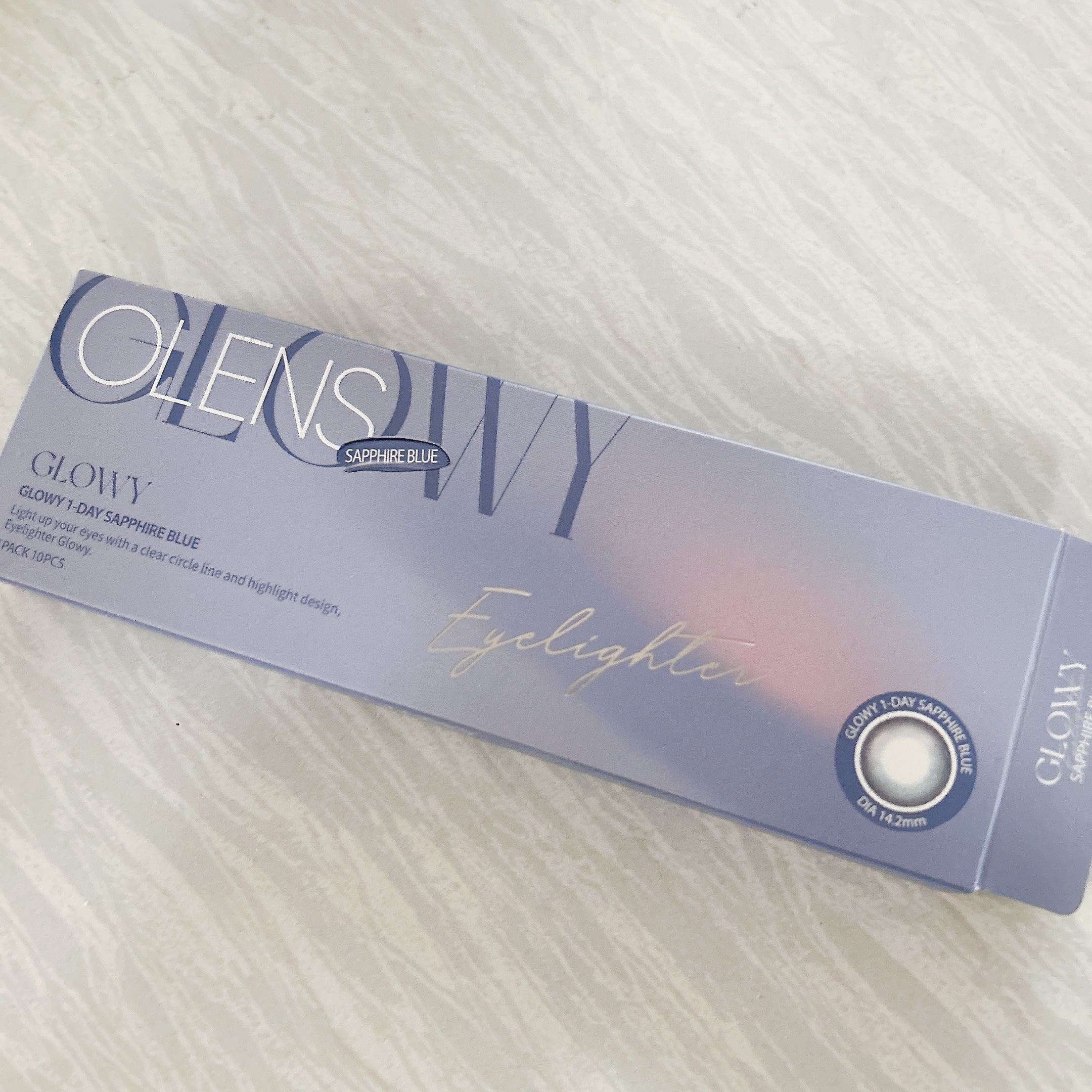 Glowy 1day サファイアブルー/OLENS/ワンデー（１DAY）カラコンを使ったクチコミ（1枚目）