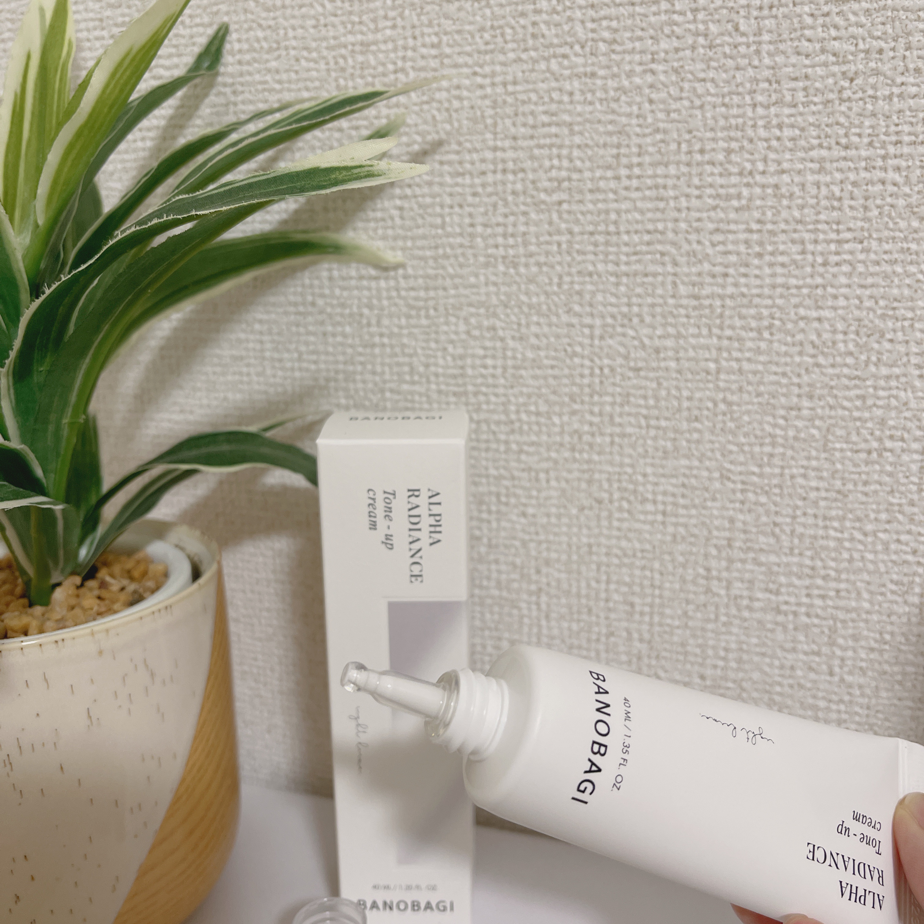 アルファ ラディアンス トーンアップクリーム/BANOBAGI/フェイスクリームを使ったクチコミ（2枚目）