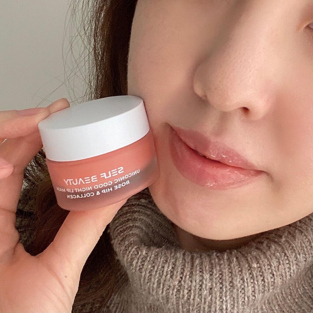 ユニコーングッドナイトリップマスク ローズヒップ&コラーゲン/SELF BEAUTY/リップマスクを使ったクチコミ（2枚目）