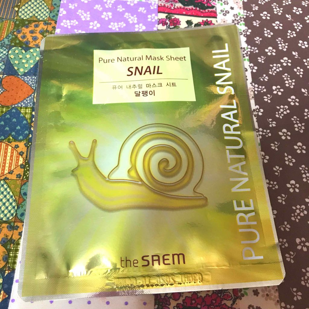 ピュアナチュラルマスクシート/the SAEM/シートマスク・パックを使ったクチコミ(1枚目)