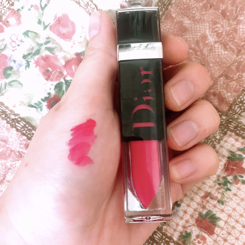 ディオール アディクト ラッカー プランプ 768 アフターパーティー/Dior/リップグロスを使ったクチコミ（3枚目）