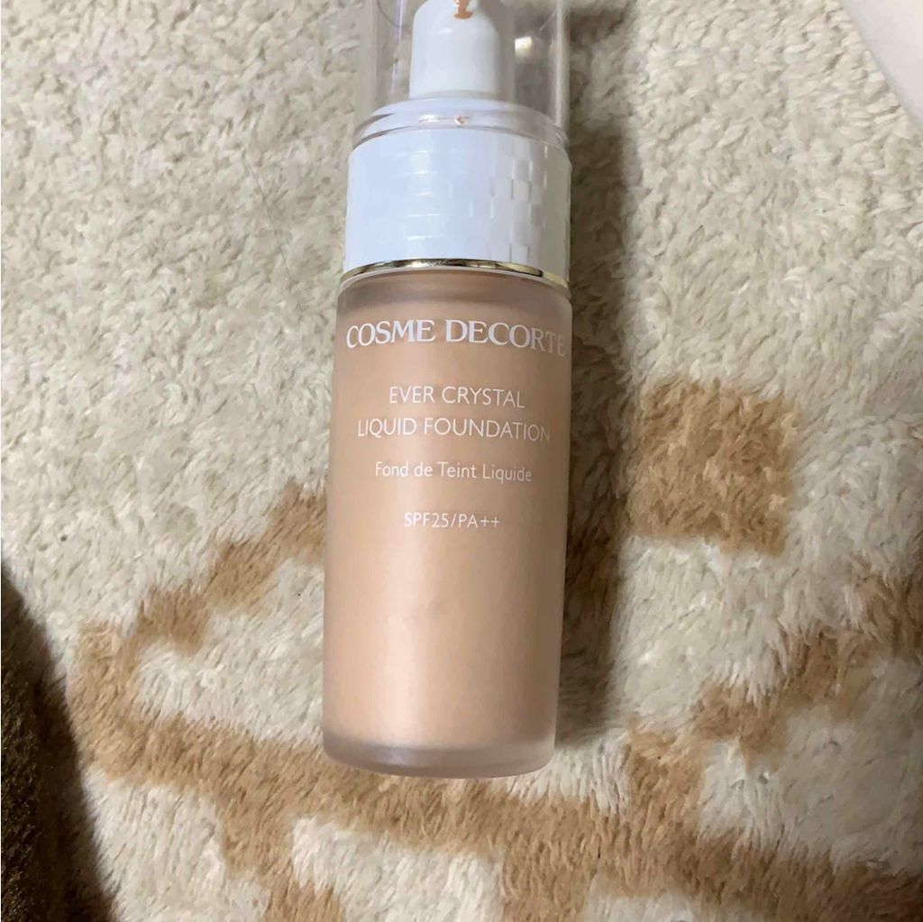 エバークリスタル リキッドファンデーション/DECORTÉ/リキッドファンデーションを使ったクチコミ(1枚目)