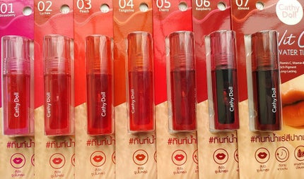 Vit C ウォーターティント/CathyDoll/リップティントを使ったクチコミ(2枚目)