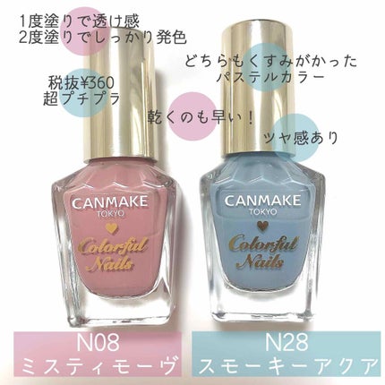 カラフルネイルズ/キャンメイク/マニキュアを使ったクチコミ(2枚目)