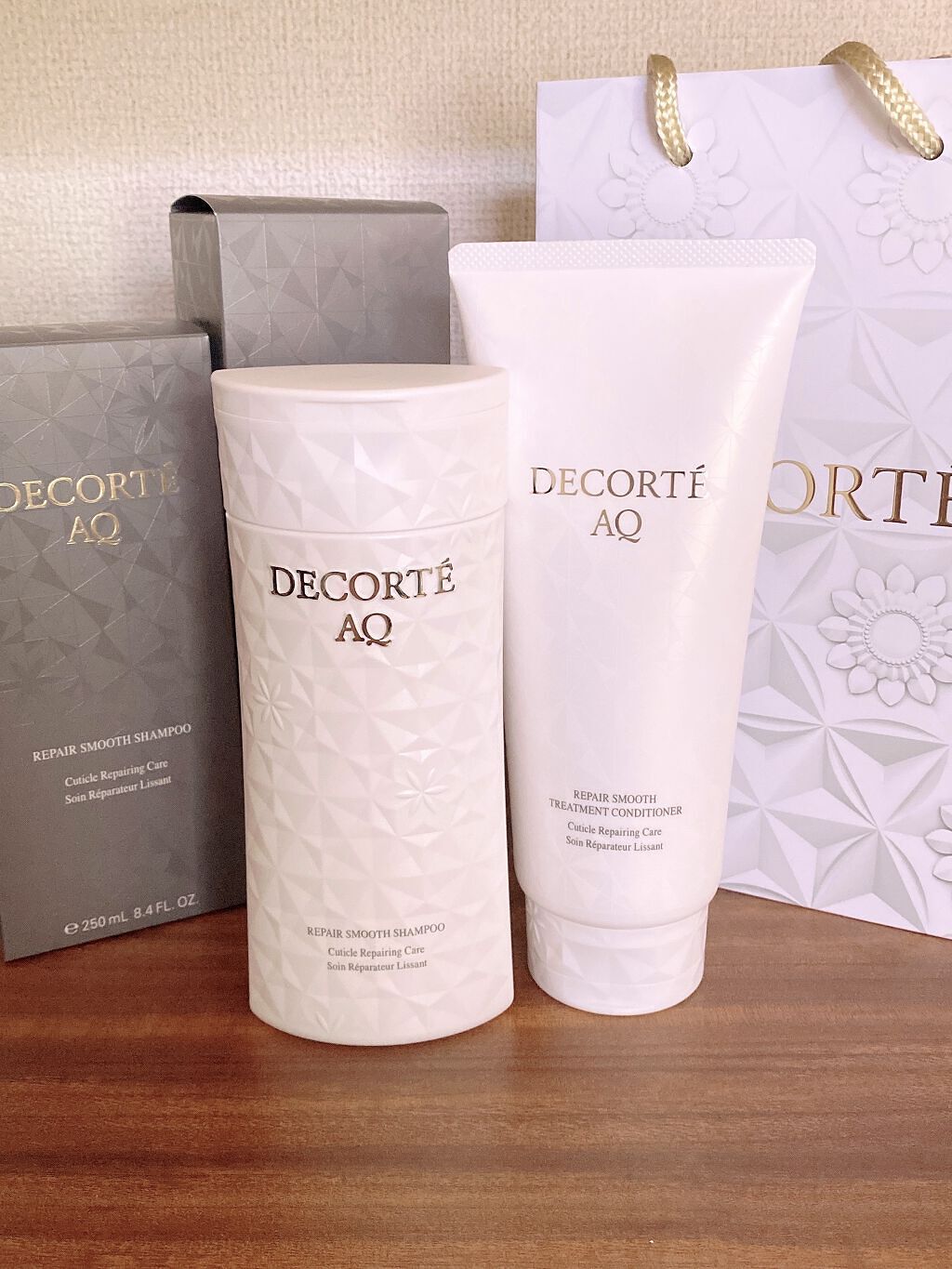 AQ リペア スムース シャンプー/トリートメント コンディショナー トリートメント コンディショナー チューブタイプ250g/DECORTÉ/市販シャンプーを使ったクチコミ（1枚目）