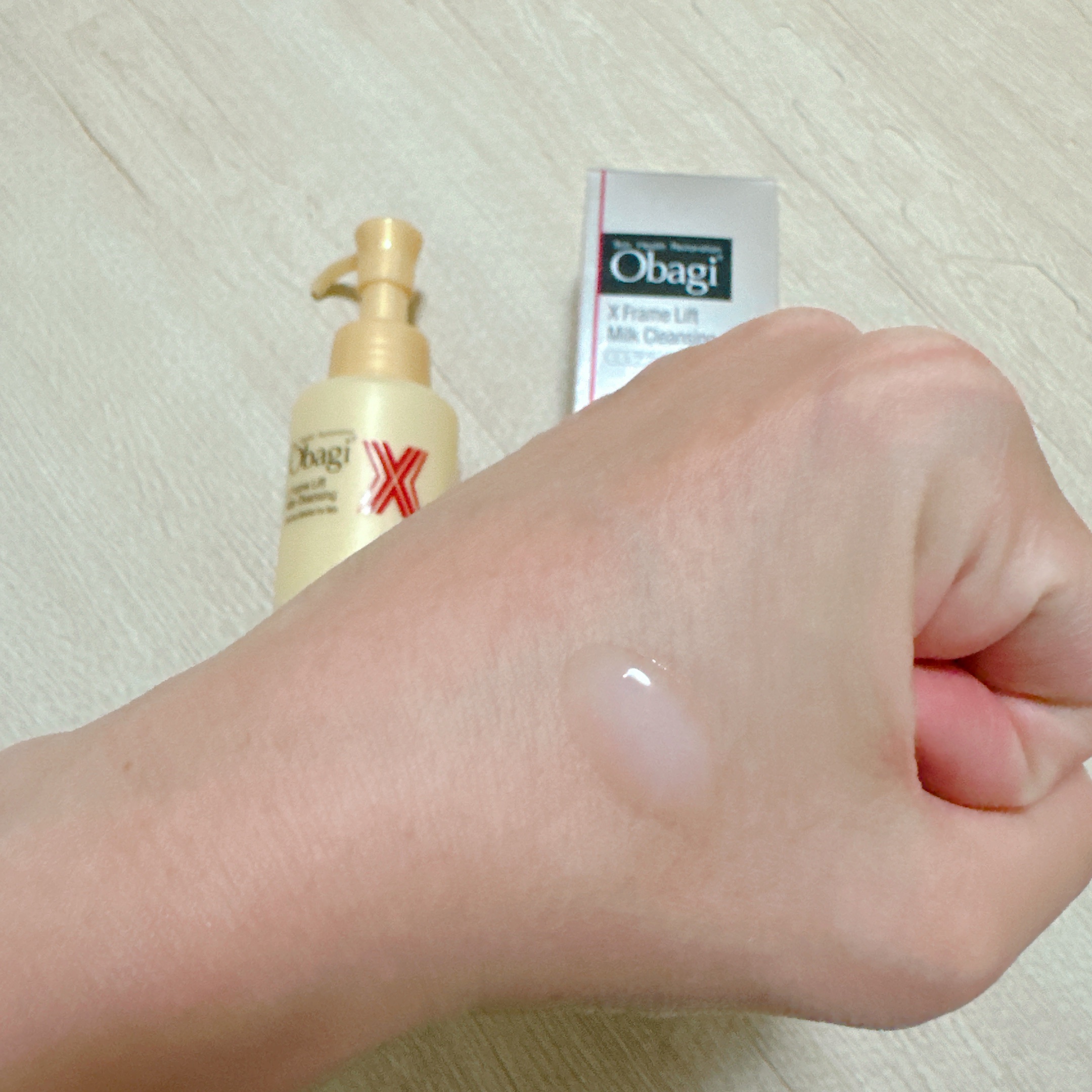 オバジX フレームリフトミルククレンジング/オバジ/ミルククレンジングを使ったクチコミ（3枚目）