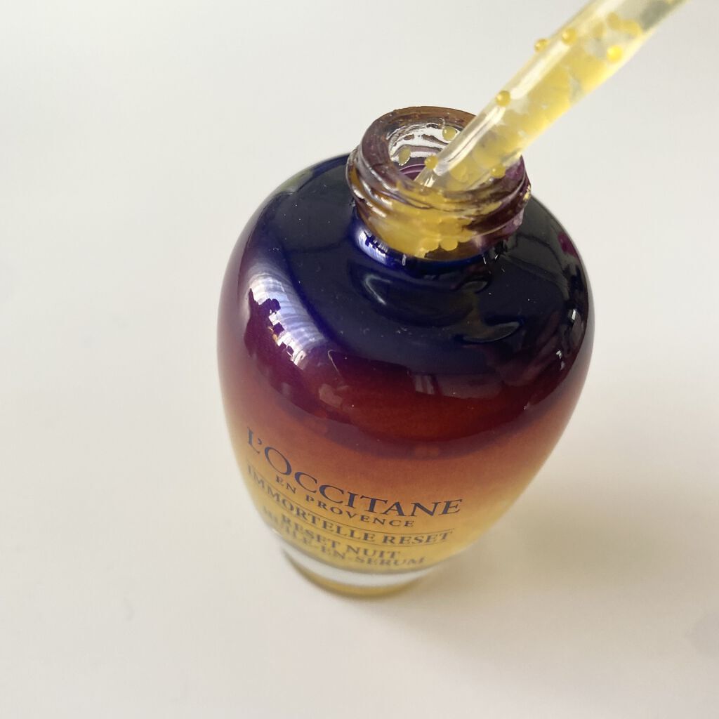 イモーテル オーバーナイトリセットセラム/L'OCCITANE/美容液を使ったクチコミ（2枚目）