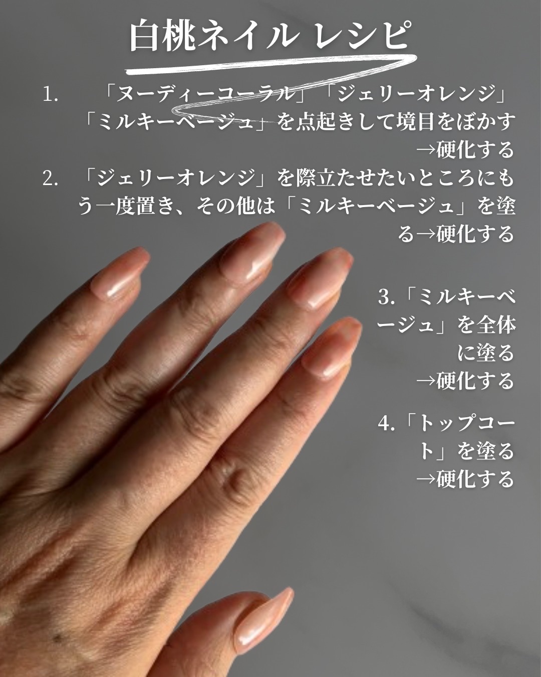 ジェルネイル ミルキーベージュ/セリア/ジェルネイルを使ったクチコミ（2枚目）