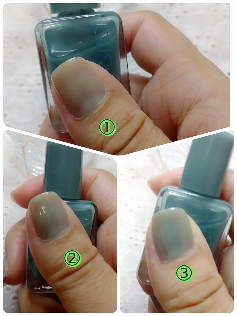 ムードペブルネイル 06 OK（オク）/rom&nd/マニキュアを使ったクチコミ（3枚目）