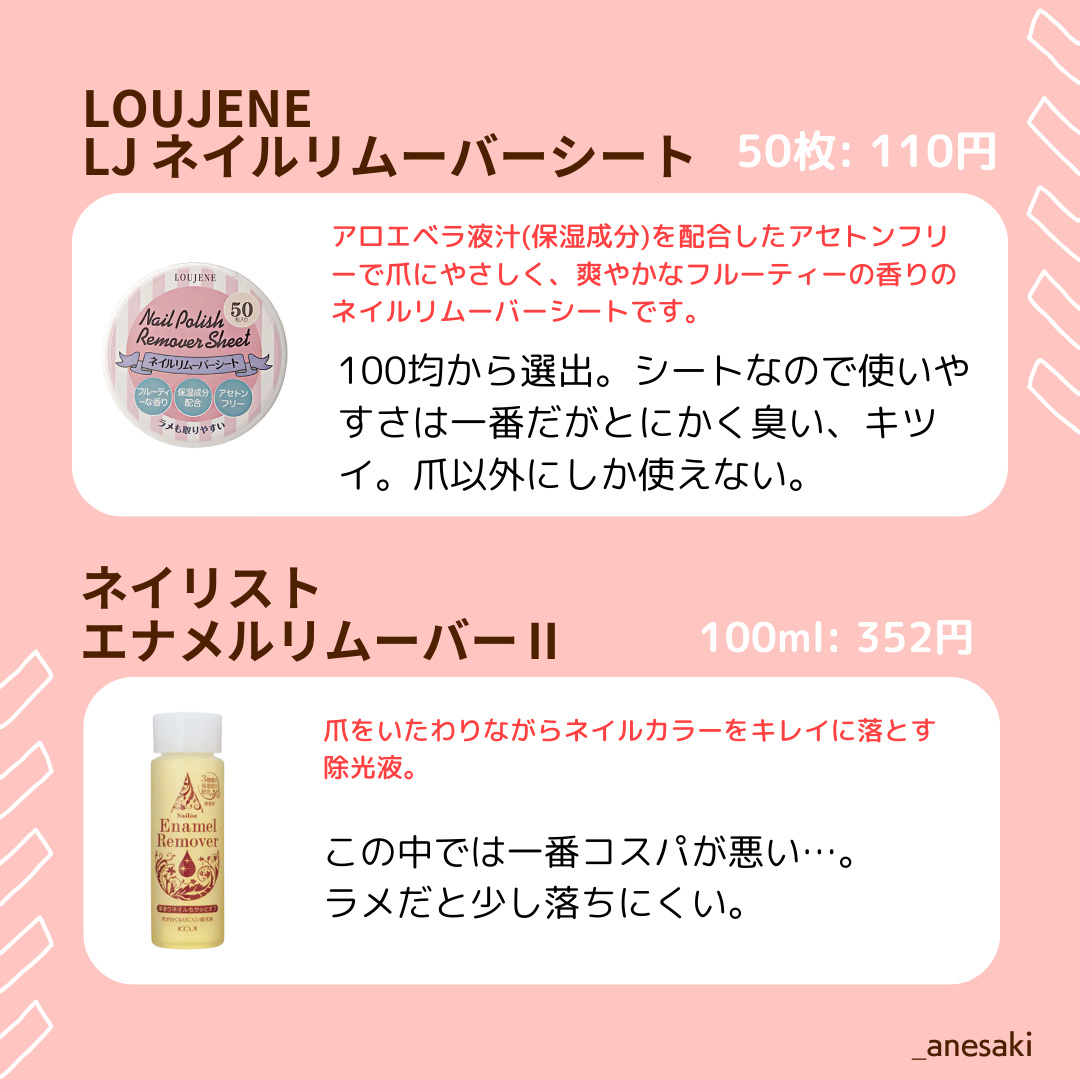 LJ ネイルリムーバーシート/LOUJENE/除光液を使ったクチコミ（2枚目）