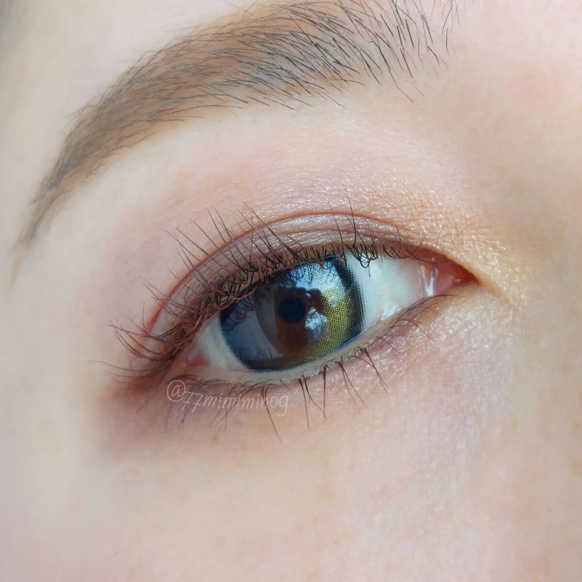 クローリングオリーブブラウン/LENSME/カラーコンタクトレンズを使ったクチコミ（2枚目）