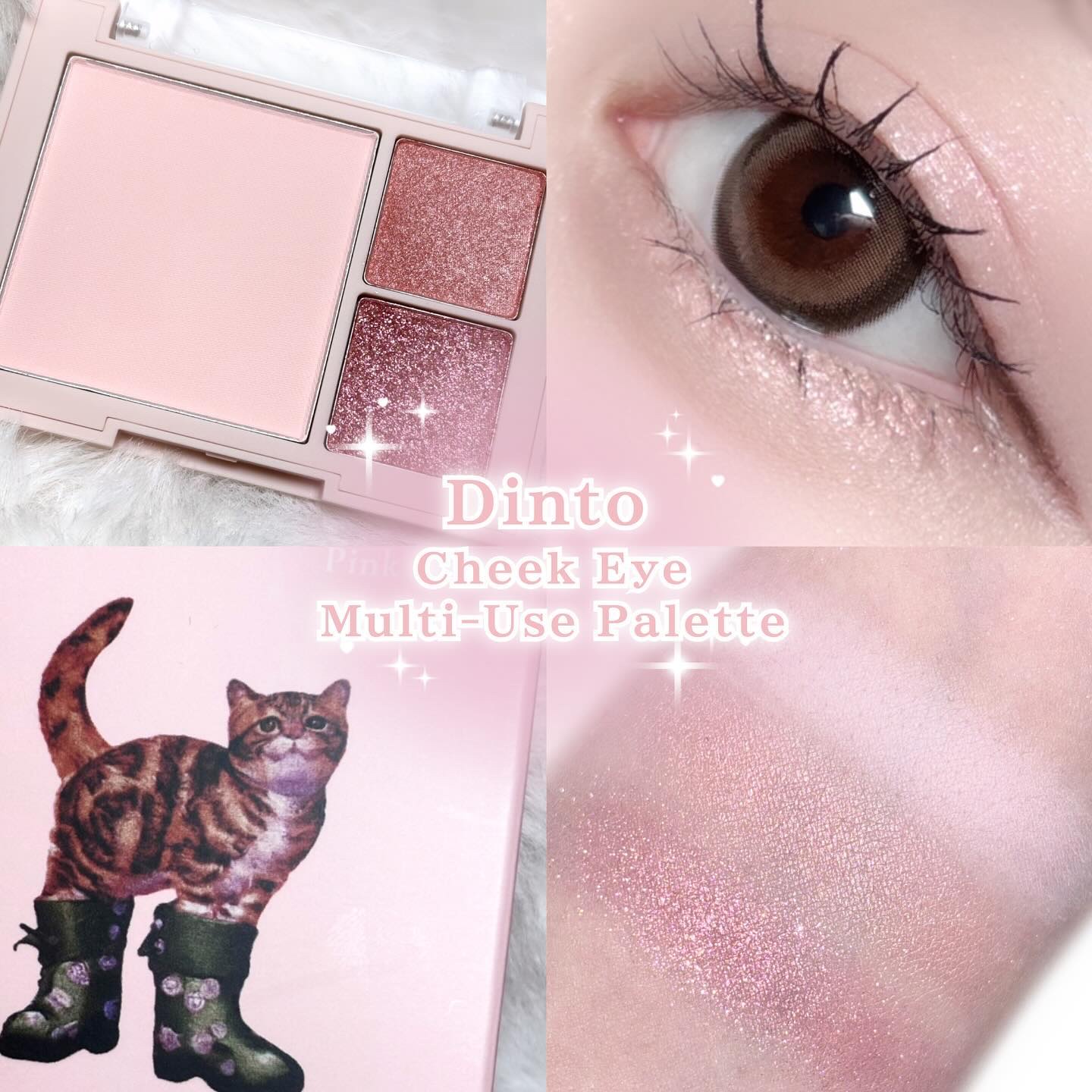 （ルシャブートコレクション）チーク＆アイ マルチユーズ パレット 762 Pink Chat/Dinto/パウダーチークを使ったクチコミ（1枚目）