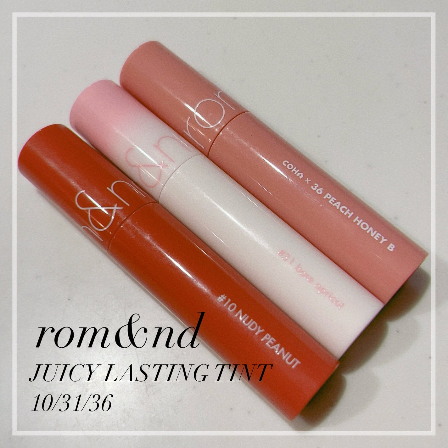 ジューシーラスティングティント/rom&nd/リップティントを使ったクチコミ(5枚目)