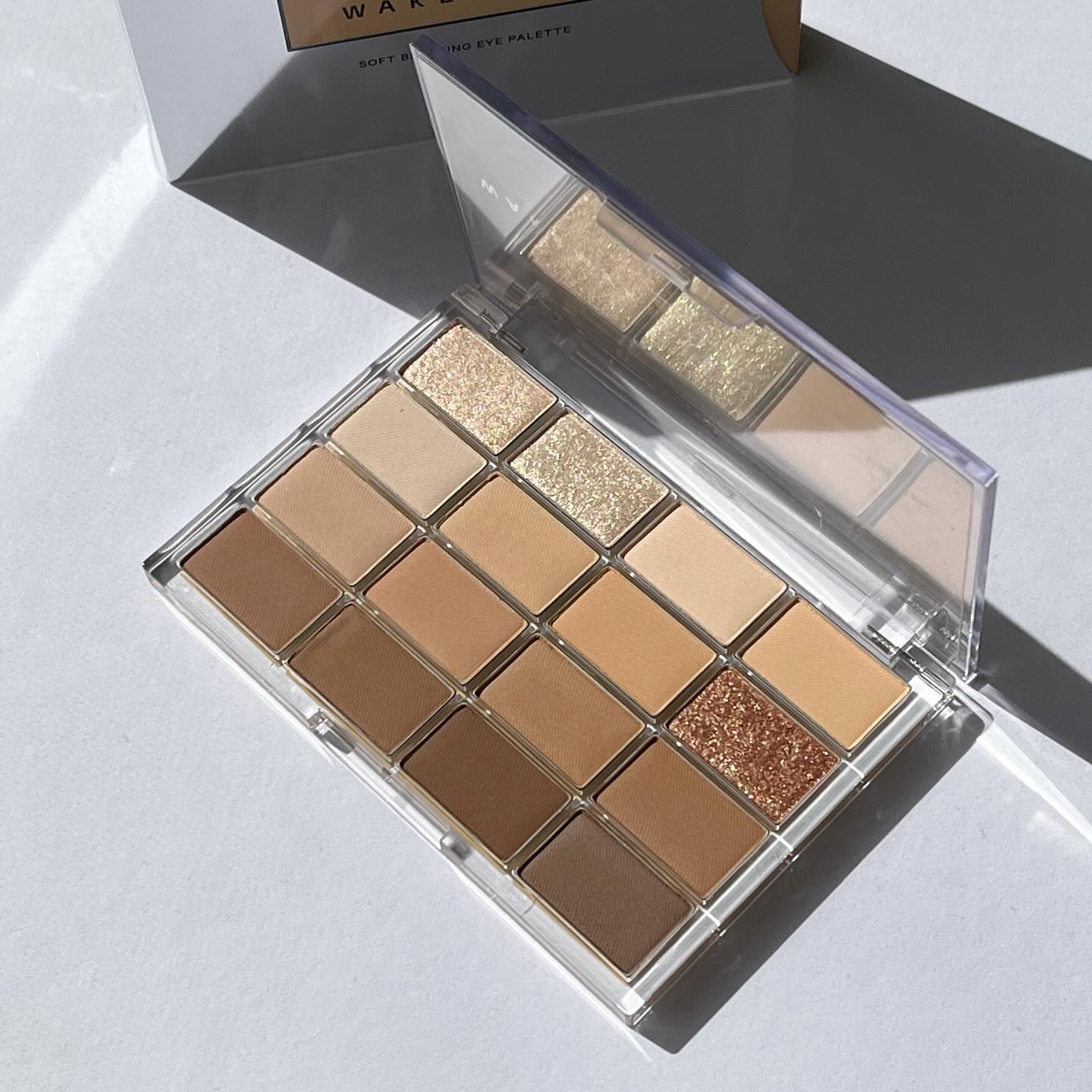 ソフトブラーリングアイパレット 14.キャラメルブラーリング/wakemake/アイシャドウパレットを使ったクチコミ（2枚目）