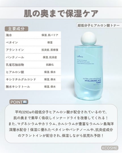 超低分子ヒアルロン酸トナー/Isntree/化粧水を使ったクチコミ(3枚目)