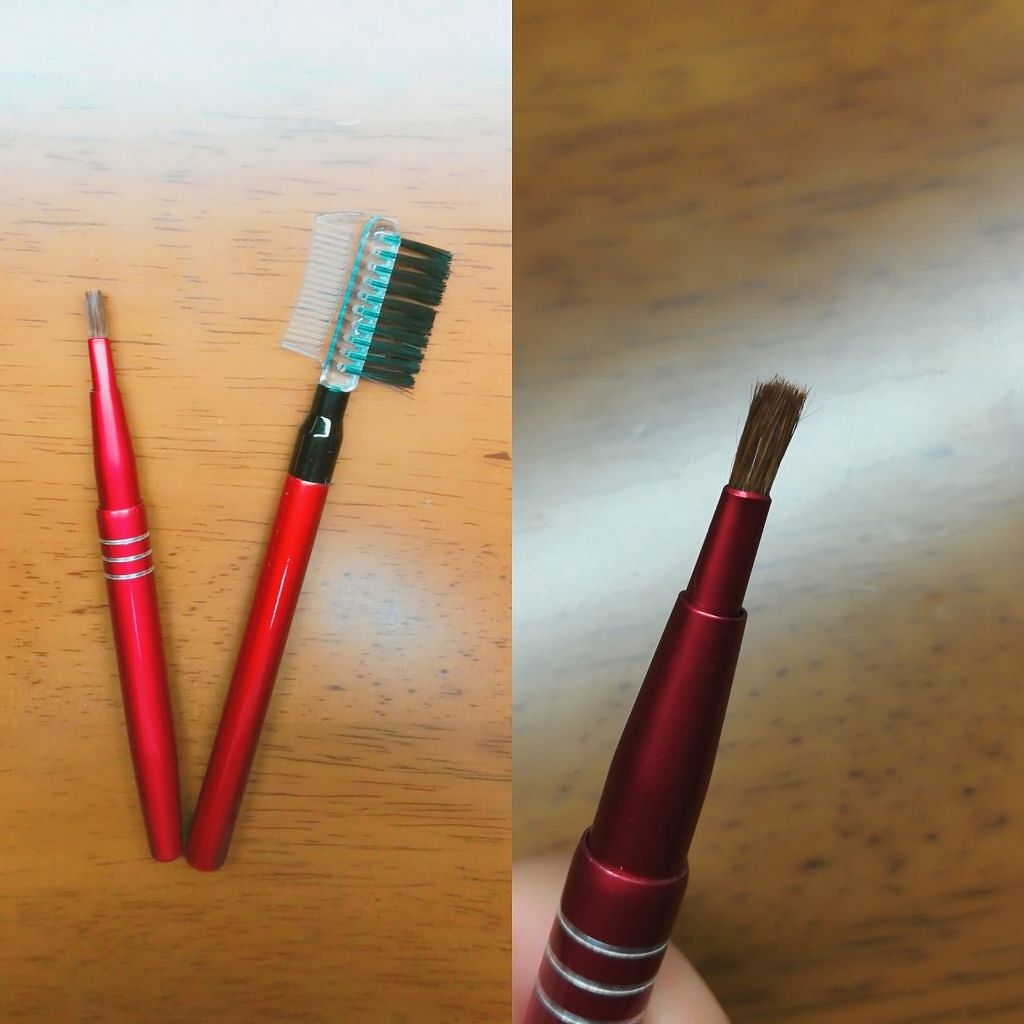 春姫 リップブラシ −伸縮タイプ−/DAISO/メイクブラシを使ったクチコミ(2枚目)