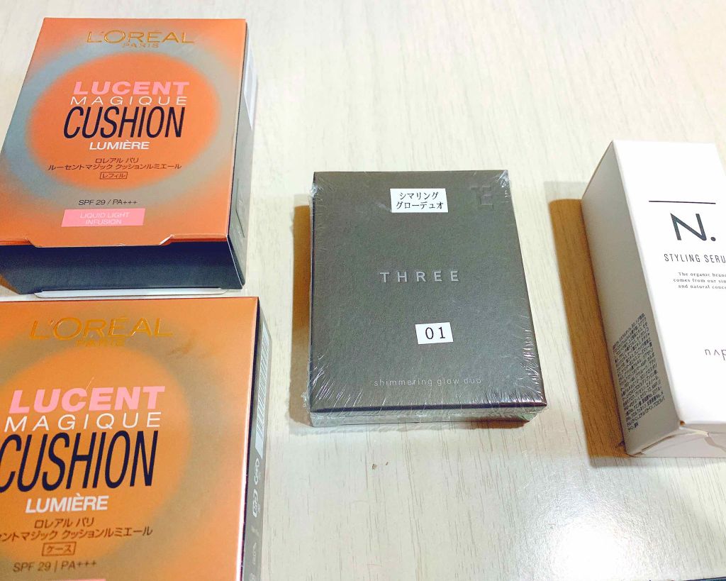 THREE シマリング グロー デュオ/THREE/クリームハイライトを使ったクチコミ(1枚目)