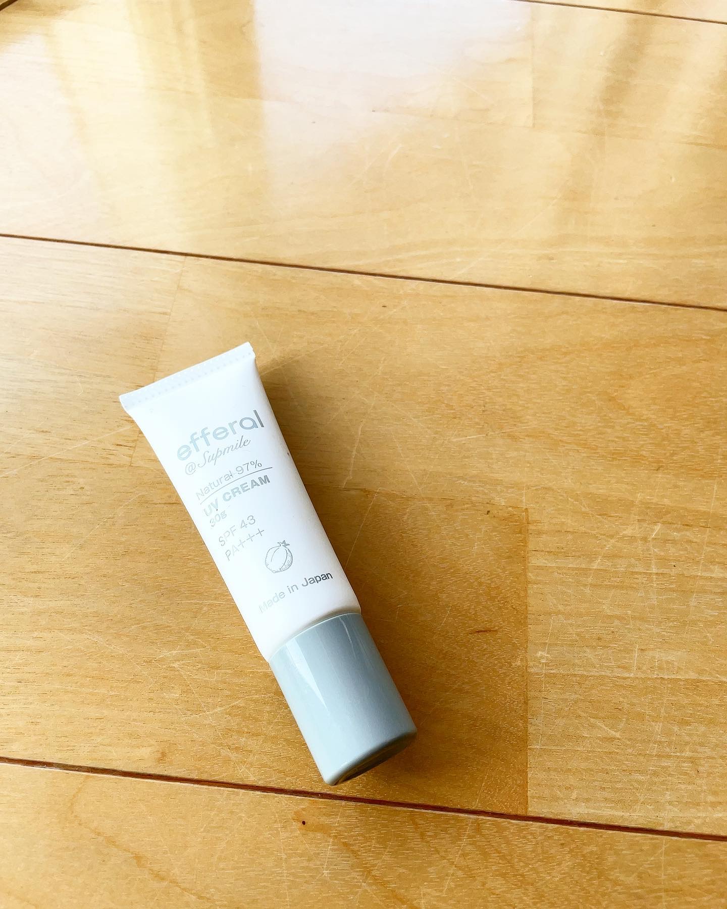 ナチュラルUVケアクリーム/efferal/日焼け止めクリームを使ったクチコミ（1枚目）