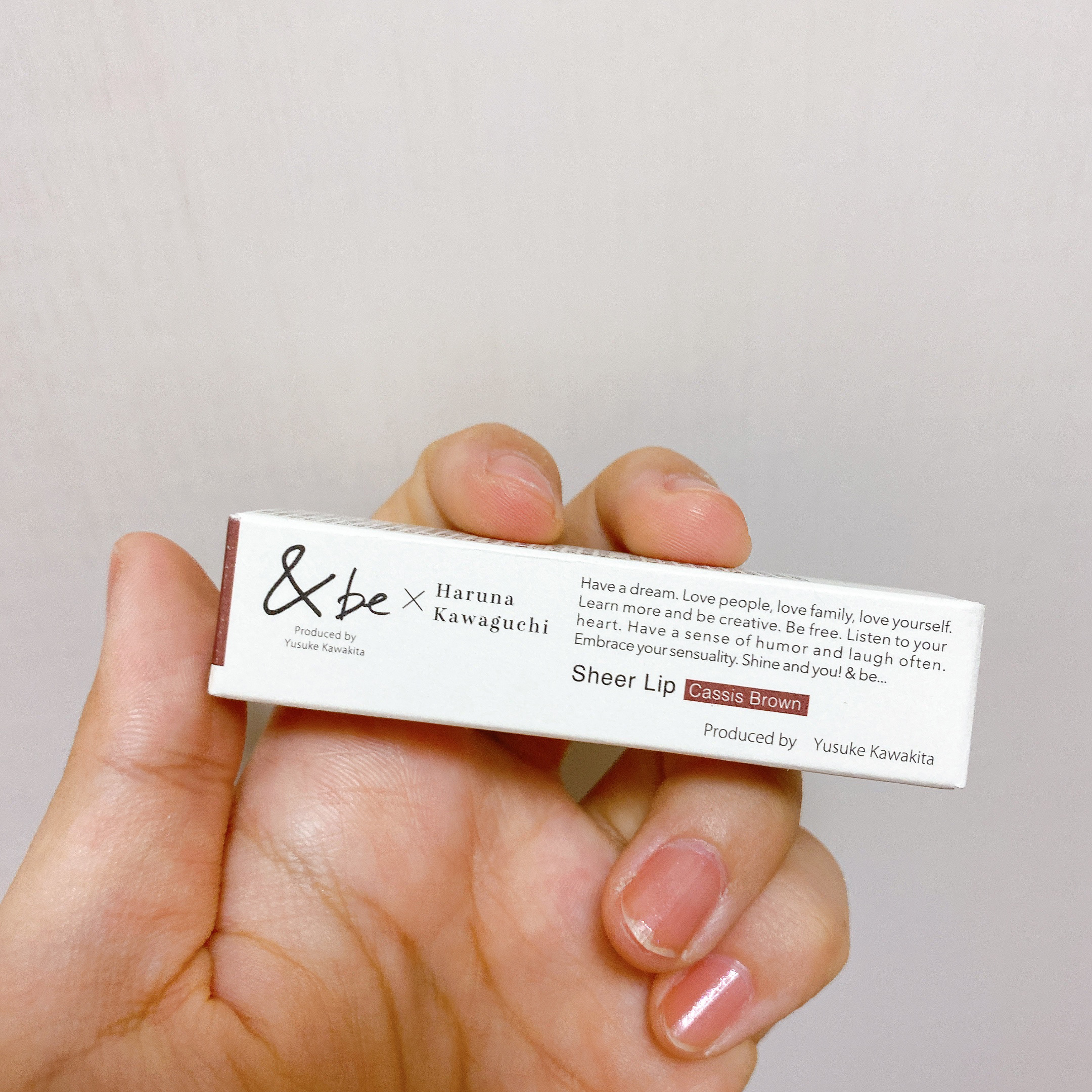 ＆be シアーリップ 【コラボカラー】カシスブラウン/＆be/口紅を使ったクチコミ（2枚目）