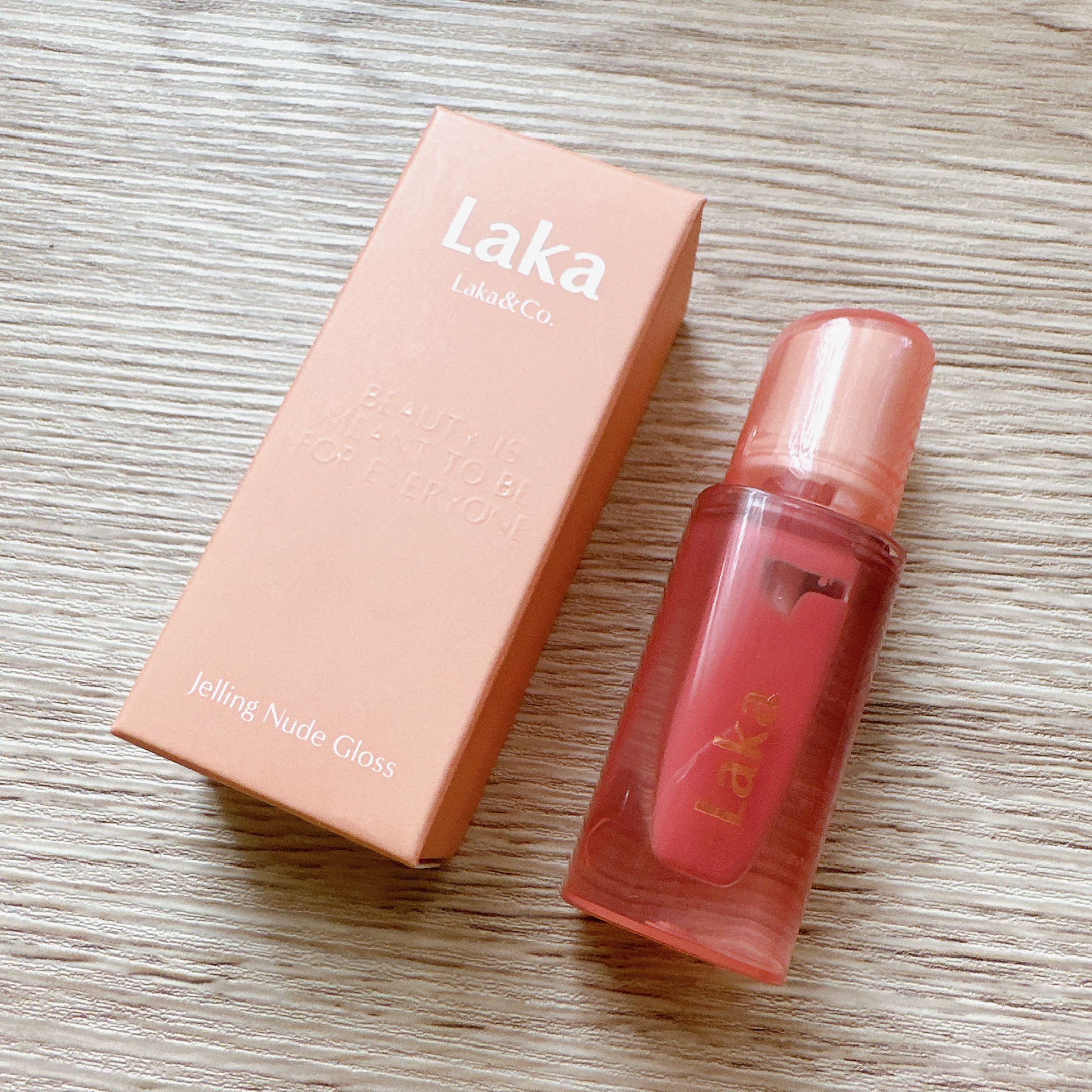 ジェリーイングヌードグロス/Laka/リップグロスを使ったクチコミ（1枚目）